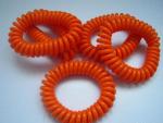 Top China quality orange fashion color spiral wrist coil keychain key ring