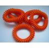 Buy cheap Top China quality orange fashion color spiral wrist coil keychain key ring holder hot sale from wholesalers