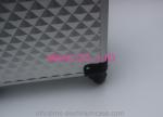 Silver Aluminum Pro Makeup Case Lockable PVC Lining 7.5 kgs light weight