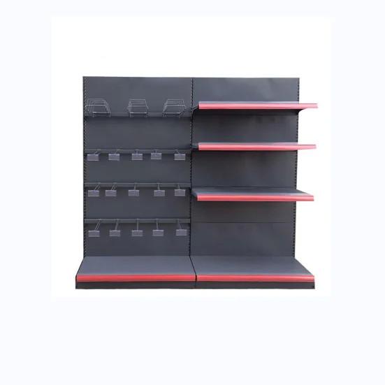 Factory customized color size metal heavy duty minimarket shelves wall shelves