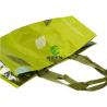 Buy cheap Green Shopping Woven Carry Bags With Handles Offset Logo OEM / ODM Service from wholesalers