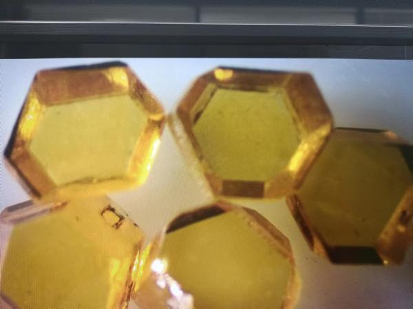 Buy cheap CVD Diamond Lab Grown 3PT/111 MCD Diamond Plate Wire Drawing Die Blanks Yellow from wholesalers