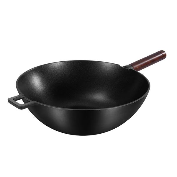 Buy cheap 2.3kg Kitchen Frying Pans ILAG Coating 32cm Non Stick Wok With Lid from wholesalers