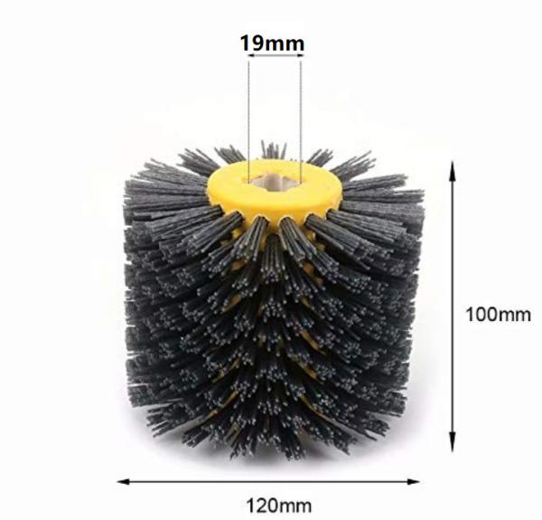 Buy cheap 5 Inch 120# Abrasive Wire Drawing Wheel Drum Burnishing Brush For Wooden Polishing from wholesalers
