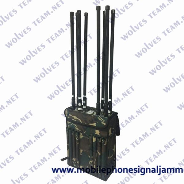Buy cheap 80 Watt Backpack Jammer 50-150 Meters Range External High Gain Omni Directional Antenna from wholesalers