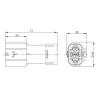 Buy cheap 120A EV Battery Connector , Right Angle High Voltage Automotive Connectors from wholesalers
