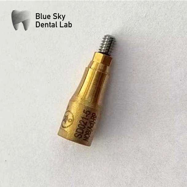 5mm Biocompatible Dentium Scan Body Gold Plating Blue Sky Dental Implants