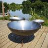 Buy cheap Modern Decorative Corten Steel Fire Pit Metal Fire Bowl With Stand from wholesalers