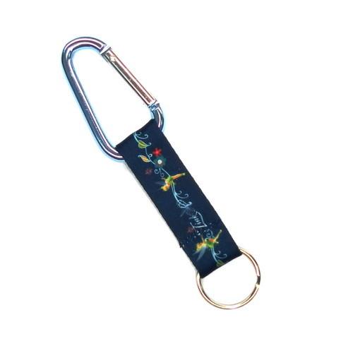 Buy cheap Outdoor Activities Silver Carabiner Key Chain With Heat Transfer Print Logo from wholesalers