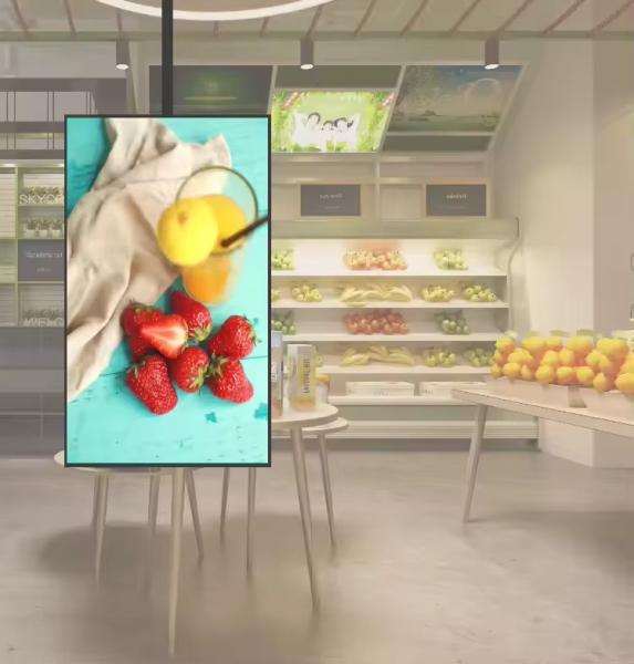 Ultra Thin Bezel 32 43 55 Inch Android Cafe Shop Digital Screen Lcd Restaurant
