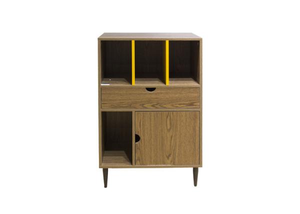 Buy cheap 4 Open Shelves Metal Tube Legs 96CM Bedroom Accent Cabinet from wholesalers