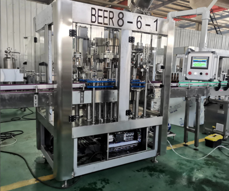 Small Scale Glass Bottle Keg Filling Equipment Stainless Steel 304 316