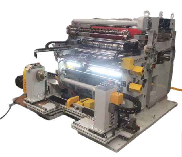 High Speed 15 Micron 200V Slitter Rewinder Machine , Stretch Film Rewinding Machine