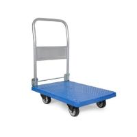 Buy cheap Rubber Wheel Platform Hand Truck 880mm Height Handle Grip 150Kgs Max Capacity product