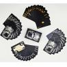 Buy cheap Durable Foil Stamping Black And Gold Playing Cards Waterproof 280gsm from wholesalers