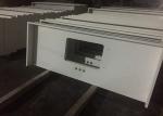 Pure White Quartz Kitchen Countertops , 45 Degree Edge Faux Quartz Countertops