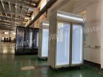Commercial Refrigerator Double Glass Door Display Freezer With AD Board