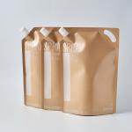 Perfume Kraft Paper Custom Printed Stand Up Pouches Aluminum Foil Liquid Food