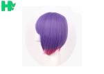 Party Purple Synthetic Cosplay Wigs With Ponytails Non Flammable