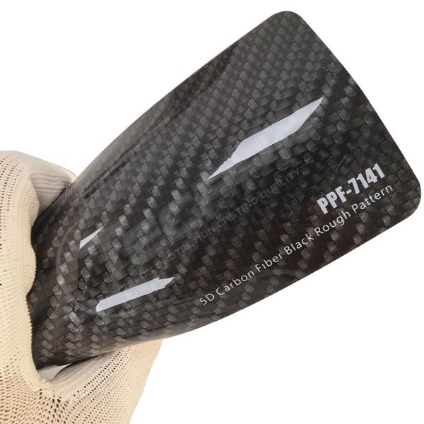 PPF-7141 5D Carbon Fiber Black Rough Pattern Color Paint Protection Film For Car