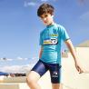Buy cheap Color Matching Boys Swimwear Sets Printing Cap Short Sleeve Children'S Swimsuit from wholesalers