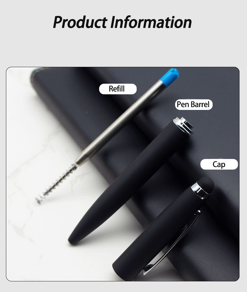 Metal Soft Touch Feeling Ballpoint Pen 1.0mm Multi Color Touch Screen Ball Pen