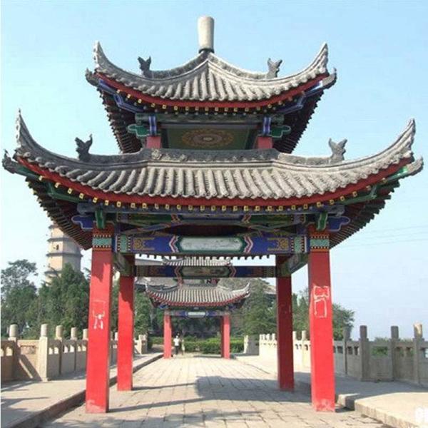 Buy cheap Unglazed Temple Chinese Clay Roof Tiles Decorations Temple Old Pergola from wholesalers