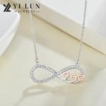 YASVITTI Wholesale Personalized High End Silver Necklace Rose Gold Plated Heart