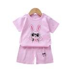 Cotton Cartoon Home Wear Kids Clothing Shorts Short Sleeve Casual Two Piece