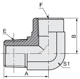 Wholesalers Carbon Steel Hydraulic Adapter 90 Degree Elbow BSPT Male BSPT Female 5t9 Tube Fitting