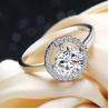 Buy cheap 925 Sterling Silver Round Clear Cubic Zirconia Ring Wedding Jewelry For Women (RE116) from wholesalers