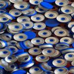 Blue Orange Aluminium Flip Off Seals 13mm 20mm Medicinal Aluminum Lid
