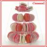 Buy cheap Cute 4 Tier PVC 0.8mm Small Macaron Tower Wedding Macaron Holder Display from wholesalers