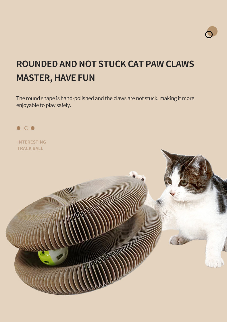 Foldable Magic Organ Cat Scratching Board Interactive Magic Organ Cat Scratcher