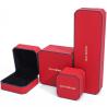 Buy cheap Red Velvet Material Rectangle Jewelry Box for Luxury Bracelet Earrings Necklace Ring from wholesalers