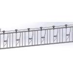 steel pipe 0.75m/position Cattle Head Lock For Dairy Farm Feeding Treating