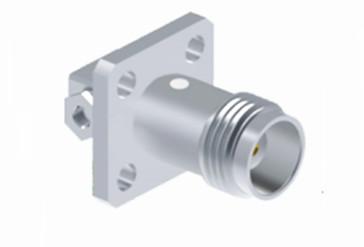 Brass TNC Right Angle 4-hole Flange Female RF Coaxial Connector For CXN3506