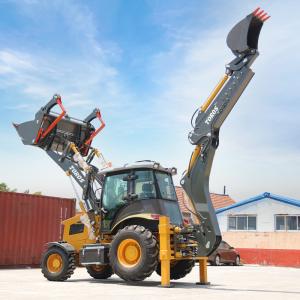 China 2.5ton Compact Backhoe Loader Machine Equipped With Various Attachments on sale