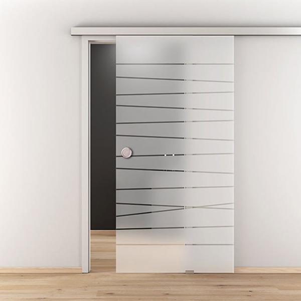 Safety Frosted Glass Bathroom Door Explosion Proof Privacy Glass Interior Door