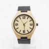 Buy cheap Natural Maple Minimalist Leather Watch / Genuine Leather Wood Watch from wholesalers