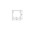 20mm Width U Shape Led Aluminum Profile PC Cover Kitchen Wardrobe Light