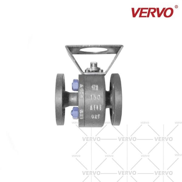 Dn15 2 Piece Ball Valve Forged Steel A105 1/2 Inch 150lb RF Flanged With ISO