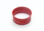 28mm Silver / Red Aluminium Screw Caps High Durability For Screw Bottle