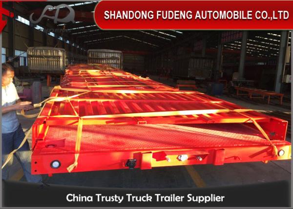 Buy cheap 3 axle 40 ton Dropside Semi Trailer , Side Wall Semi Trailer With Single Tire from wholesalers