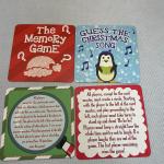 Laminated Round Shaped OEM Festive Game Cards Customized