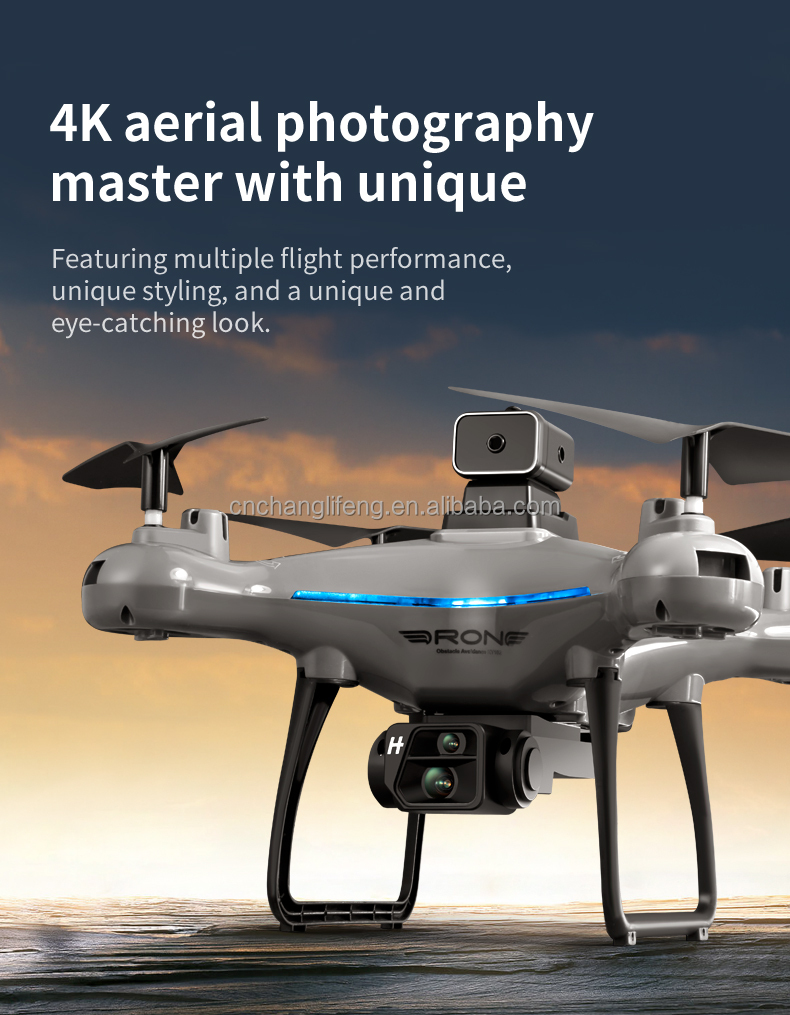 Prosumer Drones Made Easy Ky102 with 4k HD Dual Cameras Four-way Obstacle Avoidance and Intelligent Fixed Height Hovering