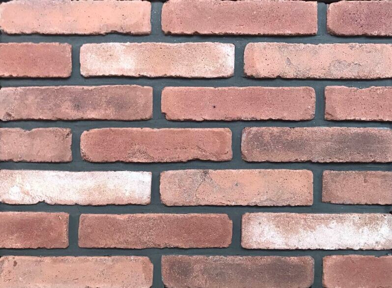 Antique Thin Brick Veneer Through Molded / Sintered With Different Colors Mixed