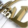 Buy cheap 30mm Mirror Gold Hotel Backlit Channel Letter Signs from wholesalers