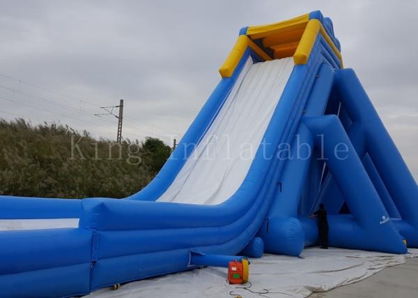 Buy cheap Customized Kids Inflatable Slip N Slide Durable 0.55mm PVC Tarpaulin Material from wholesalers