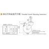 Buy cheap 80kg Threaded TPU 4 Inch Swivel Casters 100mm Braked Castors from wholesalers